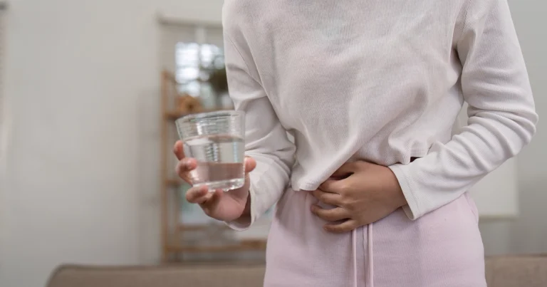 Dehydration leading to diarrhea symptoms.