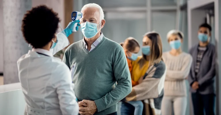 temperature-checkpoint-medical-clinic-coronavirus-pandemic